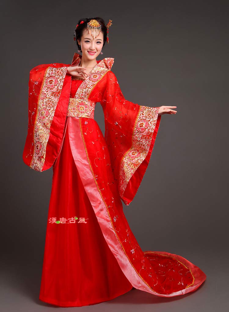 楽天市場】中国風ウエディングドレス 赤 中国古代宮廷風唐装・漢服中華